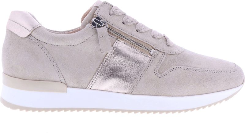 Gabor Dames Sneakers | Beige | Leer | 43.420.32 | 53214E241 | Gaborshoes