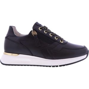 Gabor Dames Sneakers | Zwart | Leer | 46.448.57 | 55209A221 | Gaborshoes