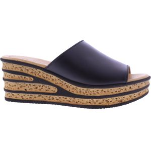 Gabor Dames Slippers | Zwart | Leer | 44.650.27 | 50215A241 | Gaborshoes