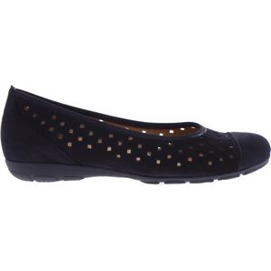 Gabor - Ballerina - Zwart - Leer - Hovercraftzool