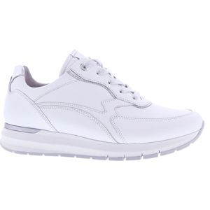 Gabor - Dames Sneakers - Wit - Leer - Uitneembaar Voetbed