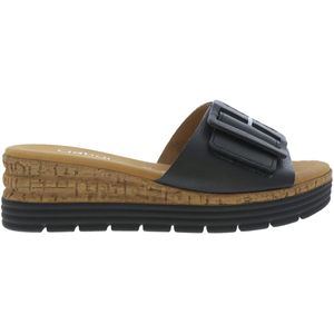 Gabor Dames Slippers | Zwart | Leer | 62.702.57 | 50704A251 | Gaborshoes