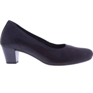 Gabor - Dames Pumps - Blauw - Leer - Comfort Pump met Blokhak 45mm