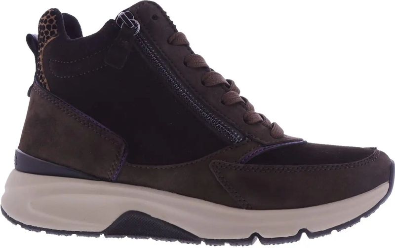 Gabor Dames Sneakers | Bruin | Leer | 56.887.43 | 55284B242 | Gaborshoes