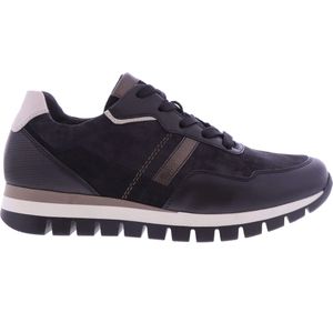 Gabor Dames Sneakers | Zwart | Suede | 36.436.67 | 55231A232 | Gaborshoes
