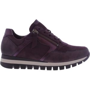 Gabor Dames Sneakers | Paars | Leer | 56.438.49 | 55232J242 | Gaborshoes