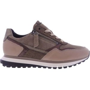 Gabor Dames Sneakers | Taupe | Leer | 56.378.34 | 55206D242 | Gaborshoes