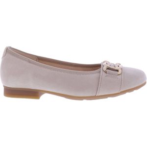 Gabor Dames Ballerina-s | Beige | Suede | 62.462.33 | 56204E251 | Gaborshoes