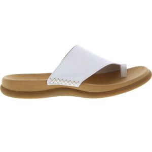 Gabor Dames Slippers | Wit | Leer | 03.700.21 | 50202W201 | Gaborshoes