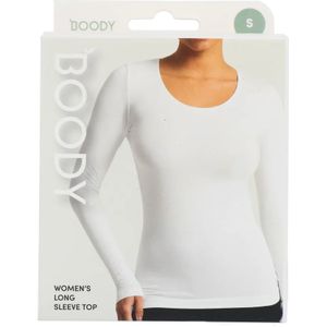 Boody Damestop Lange Mouw Wit S