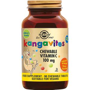Solgar - Kangavites - Kauwbare Vitamine C - Sinaasappel - 90 Zuigtabletten