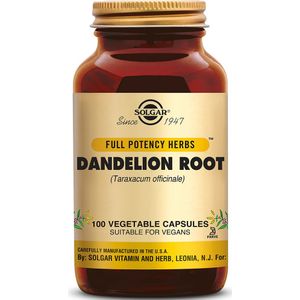Solgar - Dandelion - Voedingssupplement - 100 Capsules - 328 mg Gedroogde Wortel
