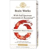 Solgar - Brain Works with Full Spectrum Curcumine & BacoMind - Geest en Geheugen Vitaminen - Veganistische Capsules