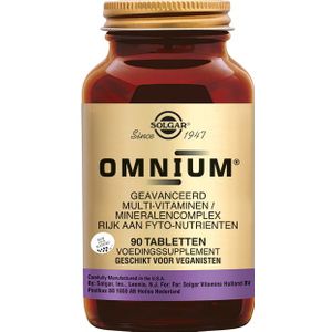 Solgar Omnium® - Multivitamine Tabletten - 90 Stuks - Rijk aan Antioxidanten