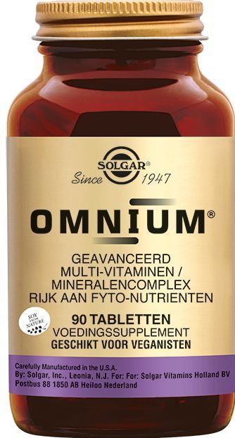 Solgar Omnium® - Multivitamine Tabletten - 90 Stuks - Rijk aan Antioxidanten