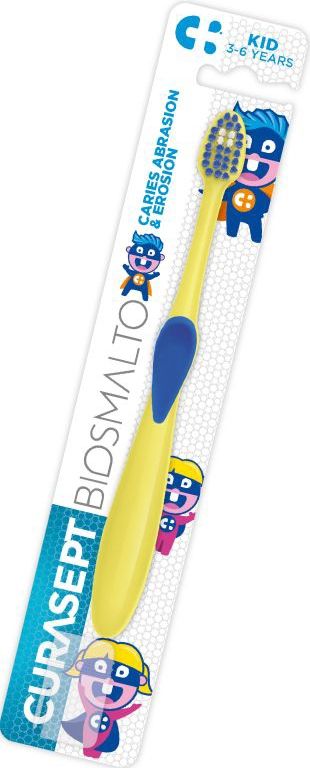 Curasept - Biosmalto Kid Toothbrush - Tandenborstel - Kinderen 3-6 Jaar - Superzachte Borstelharen