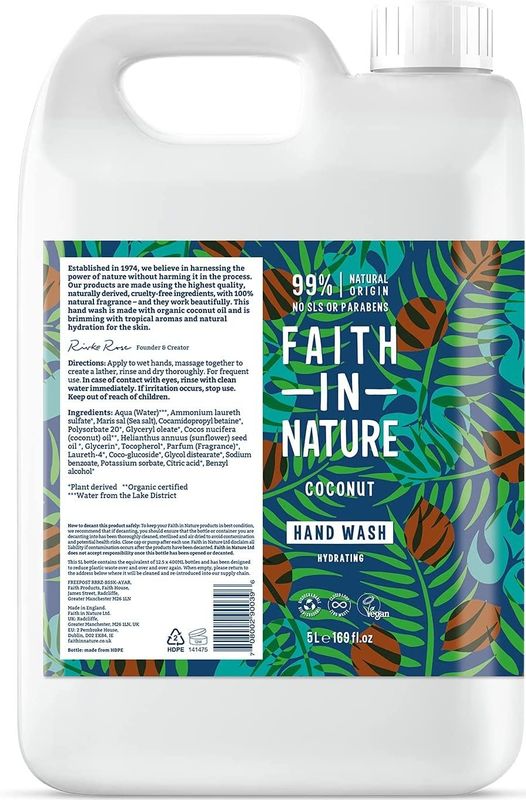 Faith in Nature Handzeep Kokosnoot 5L