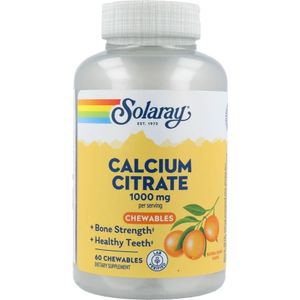 Solaray Calcium Citraat 1000mg Kauwtabletten