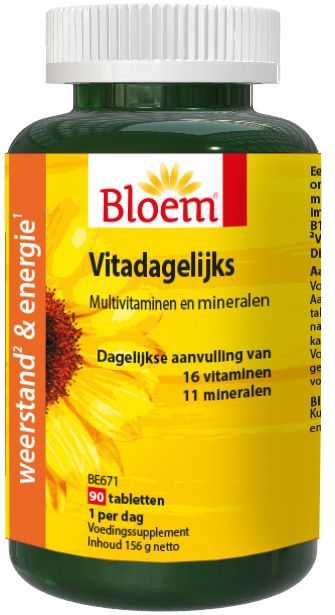 Bloem - Superdagelijks - Multivitamine - 30 Tabletten - Vitamines en Mineralen
