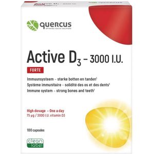 Quercus Active D3 3000 IU Capsules