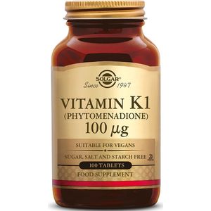 Solgar - Vitamine K-1 - 100 mcg - 100 Tabletten