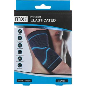 MX Health - Premium Elasticated Elbow Support - Elleboogbrace - Zwart - Elastisch