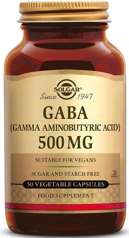 Solgar - GABA 500 mg - Plantaardige Capsules - 50 stuks