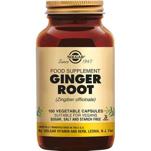 Solgar - Ginger Root Capsules - 100 Stuks - Gember - Plantaardig Supplement