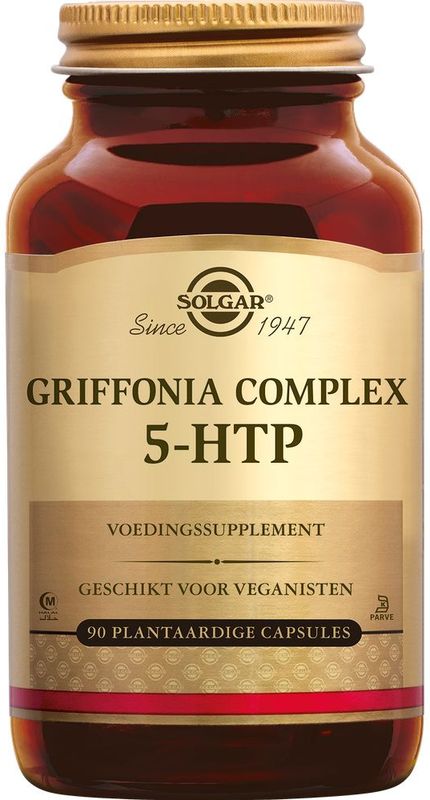 Solgar - Griffonia Complex 5-HTP Capsules - 90 Stuks - Bevat 100 mg 5-HTP en Valeriaan Extract