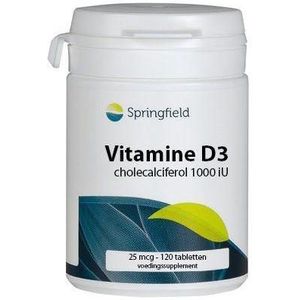 Springfield Vitamine D3 1000iu 120tb