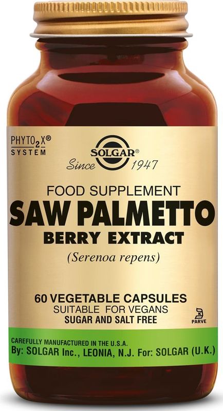 Solgar Saw Palmetto (Zaagpalm) Berry Extract Capsules