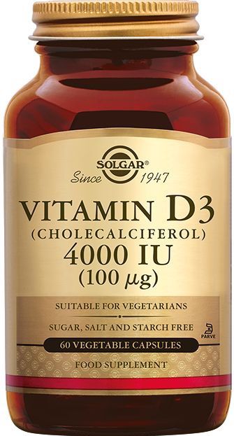 Solgar - Vitamine D3 - 4000 IU - 60 Capsules