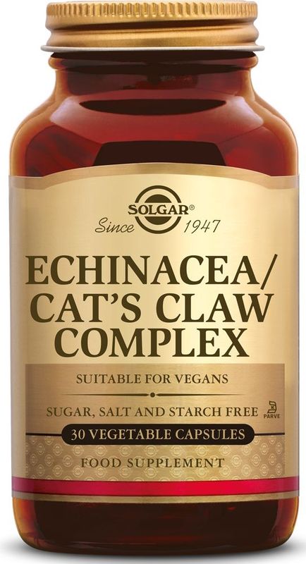 Solgar - Echinacea/Cat's Claw - Complex Capsules - 30 stuks