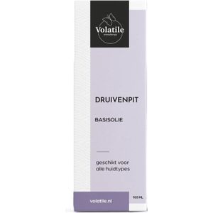 Volatile - Druivenpit Basisolie - 100ml - Natuurlijke Olie - Verzachtende Eigenschappen