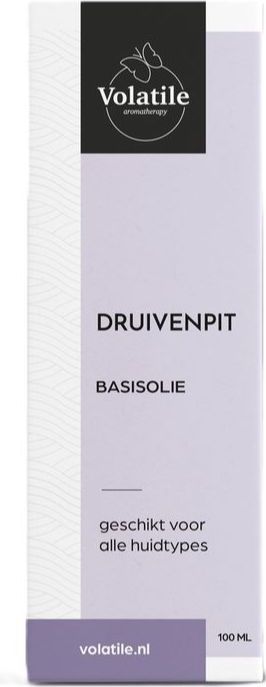 Volatile - Druivenpit Basisolie - 100ml - Natuurlijke Olie - Verzachtende Eigenschappen