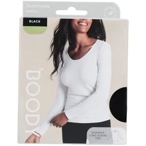 Boody - Damestop - Zwart - Lange Mouw