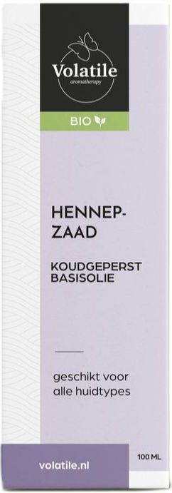 Volatile Hennepzaad Koudgeperst Basisolie Bio
