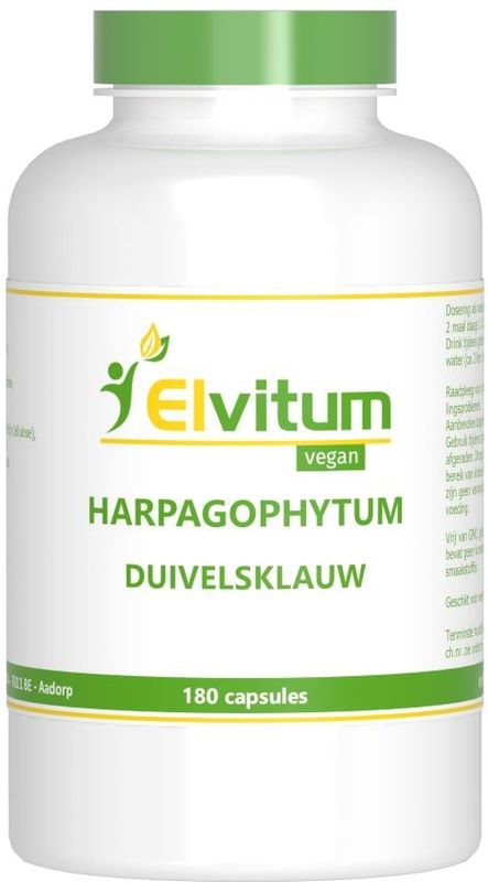 Elvitum - Duivelsklauw Harpagophytum Extract - Kruidenpreparaat - 800 mg - 60 Capsules