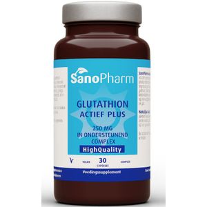 Sanopharm - Glutathion Actief Plus - Aminozuurpreparaat - 250 mg - Veganistisch