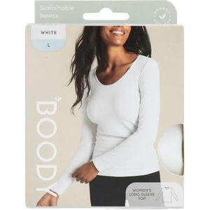 Boody Damestop Lange Mouw Wit L