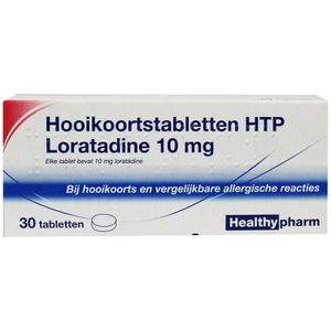 Healthypharm Loratadine Hooikoortstabletten - Bij hooikoorts en vergelijkbare allergische reacties