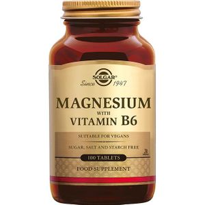 Solgar - Magnesium met Vitamine B6 - 100 Tabletten