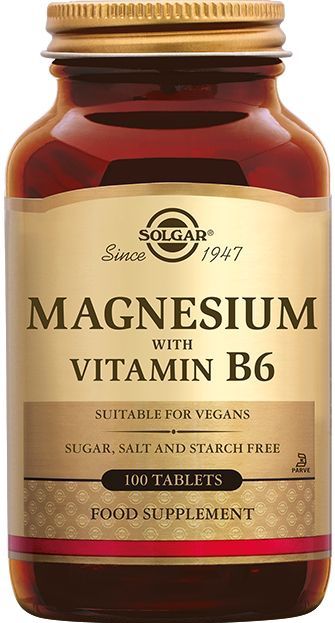 Solgar - Magnesium met Vitamine B6 - 100 Tabletten