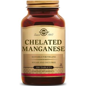 Solgar - Chelated Mangaan - 100 Tabletten - 8 mg per Tablet