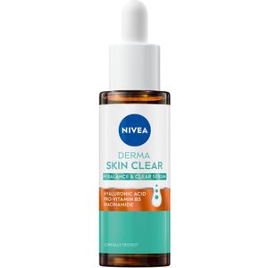 NIVEA Derma Skin Clear Serum Gezicht - Zuiverend & Kalmerend Gezichtsserum - Met Hyaluronzuur en Niacinamide - 30ml