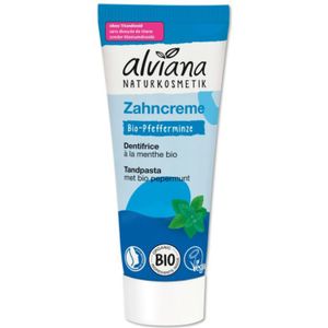 Alviana - Biologische Pepermunt Tandpasta - Natuurlijke Tandpasta - Vegan