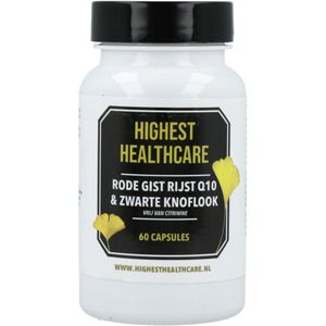 Highest Healthcare Rode Rijst Q10 & Zwarte Knoflook Capsules