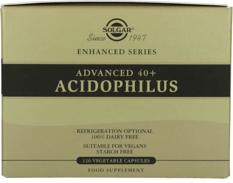 Solgar - Advanced 40+ Acidophilus - Probioticum - 1,5 miljard bacteriën per capsule