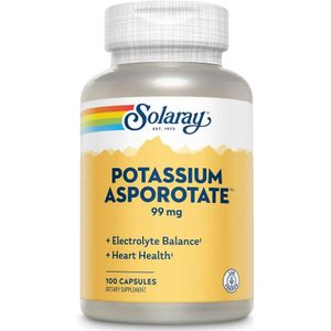 Solaray Potassium Asporotate 99mg Capsules