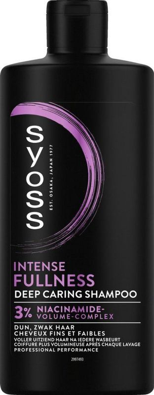 Syoss - Intense Fullness - Shampoo - 440ml - 3% Niacinamide